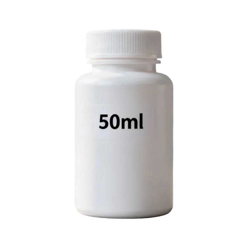 50ml 100ml রাউন্ড HDPE মেডিসিন পিল খালি প্লাস্টিকের বোতল
